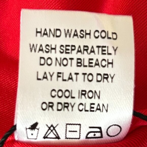 NWT Superdown Jaqualina Vibrant Red Asymmetrical Midi Skirt S Statement Skirt - Picture 10 of 10